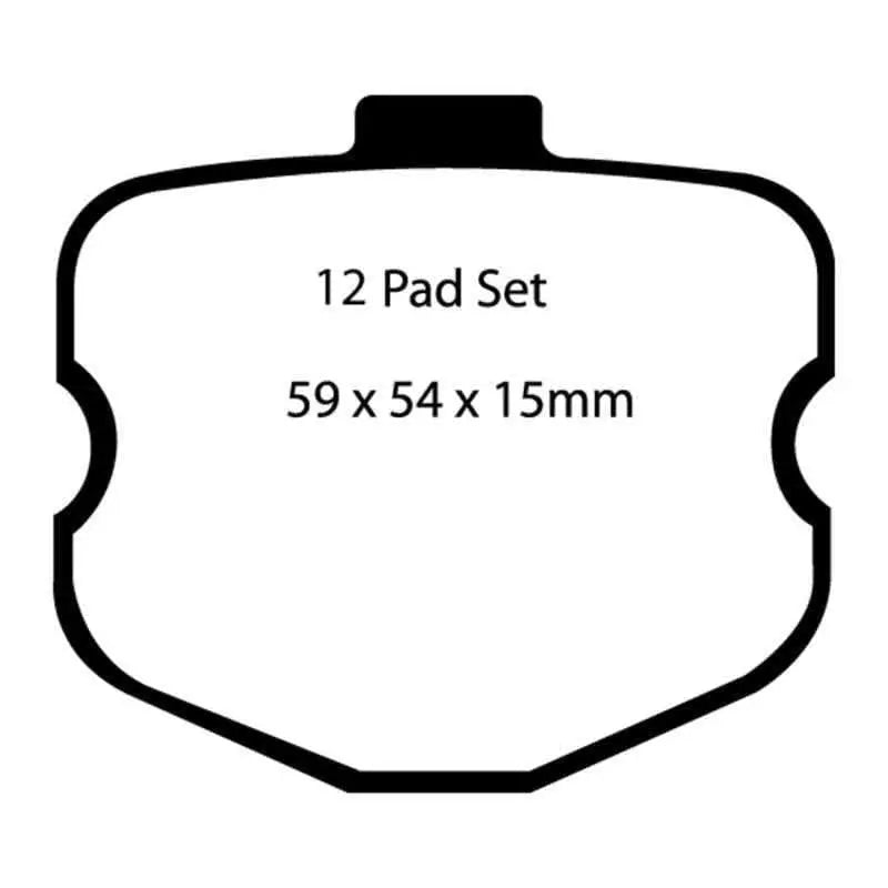 EBC 06-08 Chevrolet Corvette (C6) 7.0 (Z06) Yellowstuff Front Brake Pads dp41771r