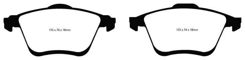 EBC 06-09 Mazda 6 2.3 Turbo (Mazdaspeed) Yellowstuff Front Brake Pads dp41773r