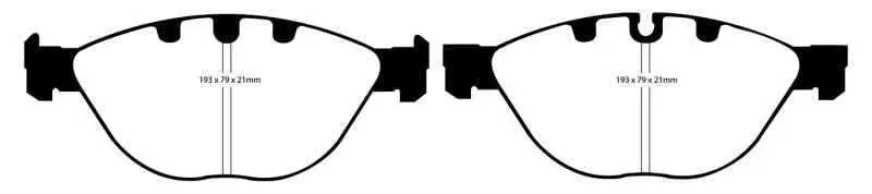 EBC 06-10 BMW M5 5.0 (E60) Redstuff Front Brake Pads dp31482c