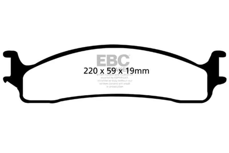 EBC 06-11 Dodge Ram 1500 Mega Cab 2WD Greenstuff Front Brake Pads dp61650