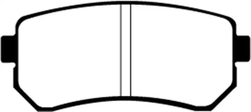 EBC 06-11 Hyundai Accent 1.6 Greenstuff Rear Brake Pads dp21769