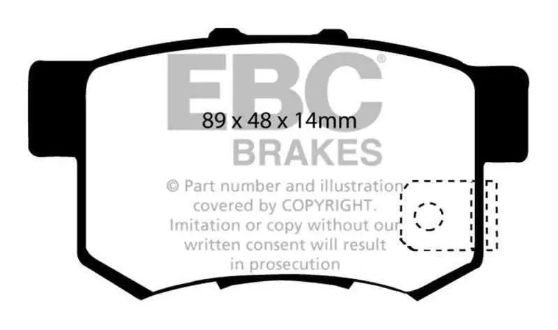 EBC 07-11 Acura CSX (Canada) 2.0 Type S Bluestuff Rear Brake Pads DP51193NDX