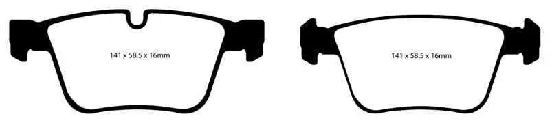 EBC 07-11 Mercedes-Benz CL63 AMG 6.2 Redstuff Rear Brake Pads dp31942c