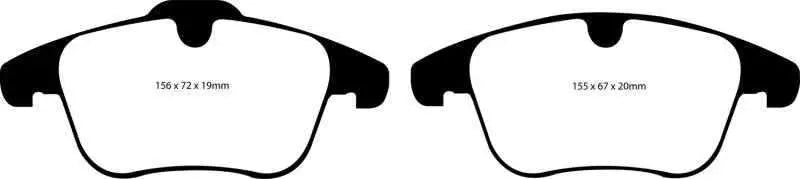 EBC 07-12 Land Rover LR2 3.2 Yellowstuff Front Brake Pads dp41932r