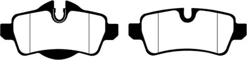 EBC 07-14 Mini Hardtop 1.6 Greenstuff Rear Brake Pads dp21931