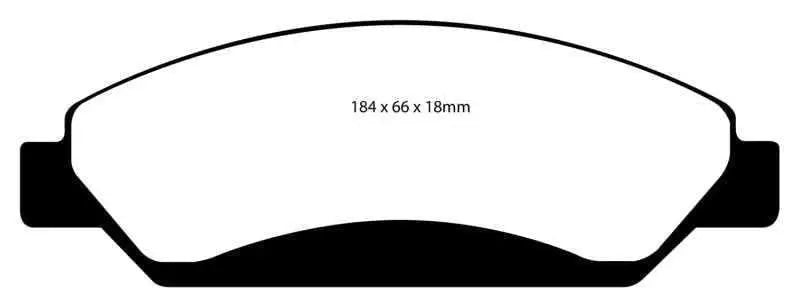 EBC 07 Cadillac Escalade 6.2 2WD Greenstuff Front Brake Pads dp61742