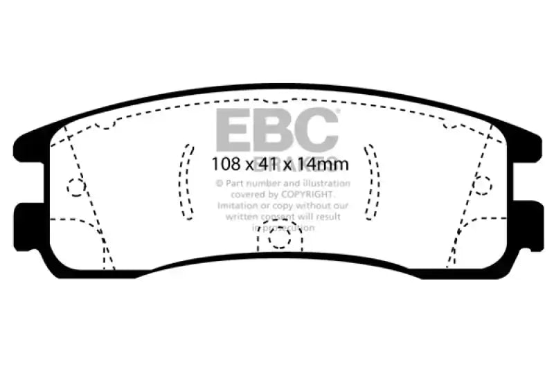 EBC 08-09 Buick Allure (Canada) 5.3 Ultimax2 Rear Brake Pads ebcud698