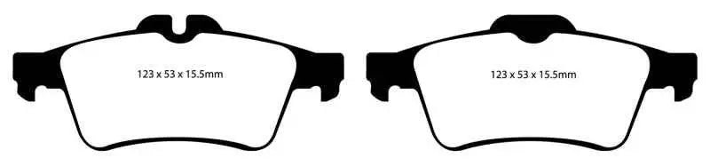 EBC 08-10 Chevrolet Cobalt 2.0 Turbo (SS) Redstuff Rear Brake Pads dp31749c