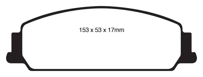 EBC 08-10 Pontiac G8 3.6 Yellowstuff Front Brake Pads dp41833r
