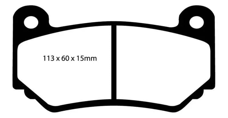 EBC 08-11 Lotus Exige 1.8 Supercharged (240) Greenstuff Front Brake Pads dp21377