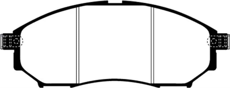 EBC 08-13 Infiniti EX35 3.5 Greenstuff Front Brake Pads dp21671