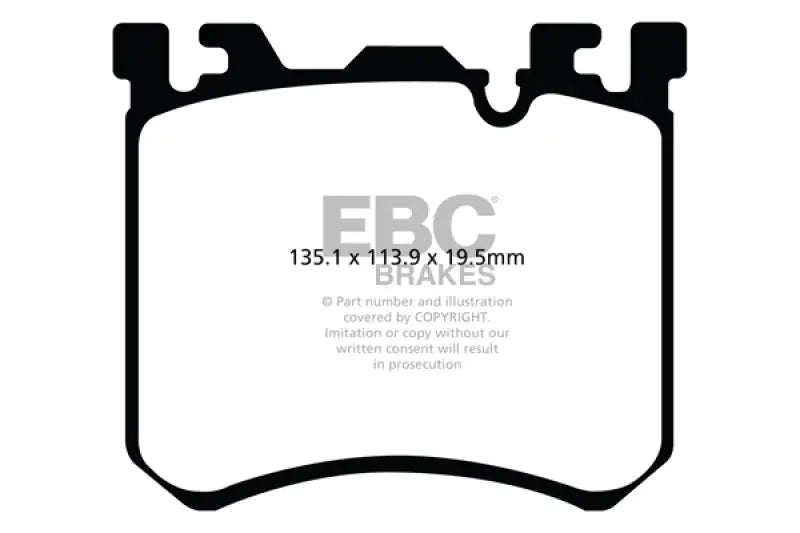 EBC 10-11 BMW X5M 4.4 Twin Turbo Bluestuff Front Brake Pads ebcdp52091ndx