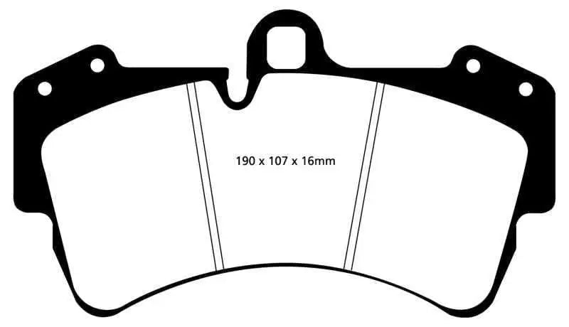 EBC 11-15 Audi Q7 3.0 Supercharged Ultimax2 Front Brake Pads ud977