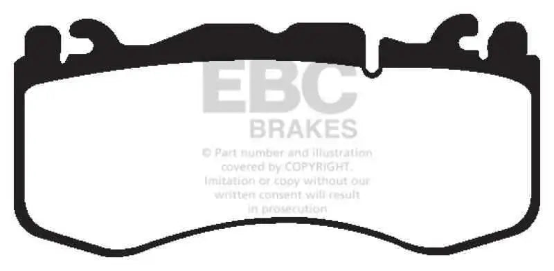 EBC 12+ Aston Martin Vantage 4.7 Yellowstuff Front Brake Pads dp42174r