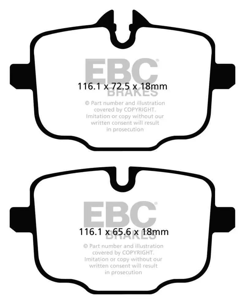 EBC 12+ BMW M5 4.4 Twin Turbo (F10) Redstuff Rear Brake Pads dp32089c