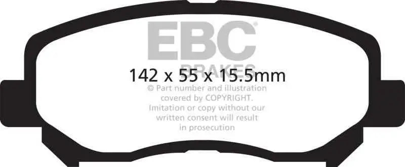 EBC 12+ Mazda CX-5 2 Greenstuff Front Brake Pads dp22134