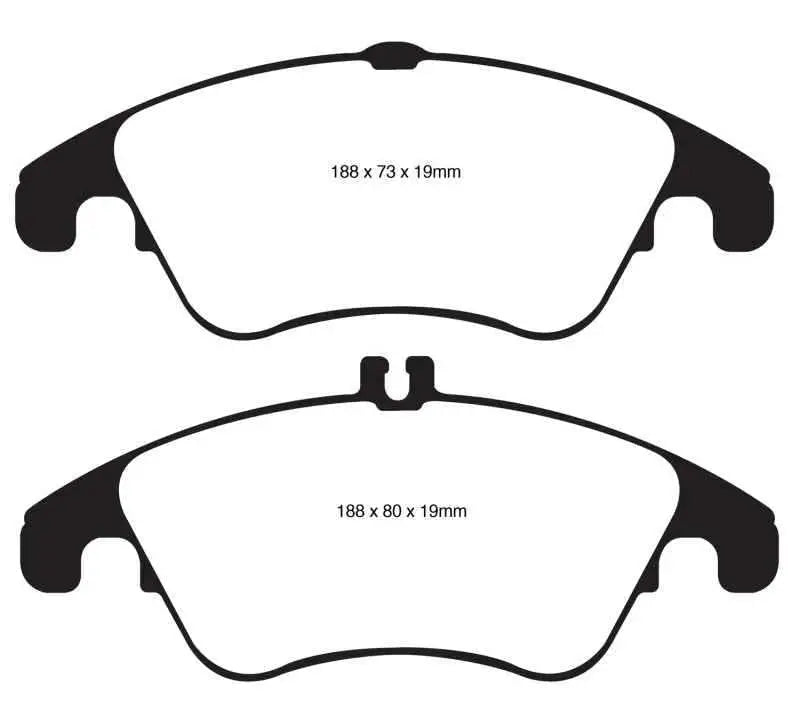 EBC 12+ Mercedes-Benz C250 Coupe 1.8 Turbo Sport Edition Redstuff Front Brake Pads dp31991c