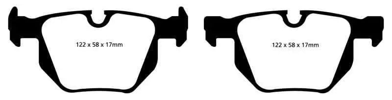 EBC 13+ BMW X1 3.0 Turbo (35i) Redstuff Rear Brake Pads dp31588c