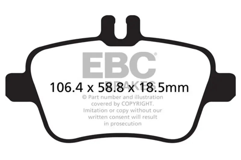 EBC 13+ Mercedes-Benz CLA250 2.0 Turbo Greenstuff Rear Brake Pads ebcdp22157