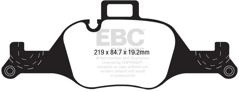 EBC 2017+ BMW 530 G30 Redstuff Front Brake Pads ebcdp32289c