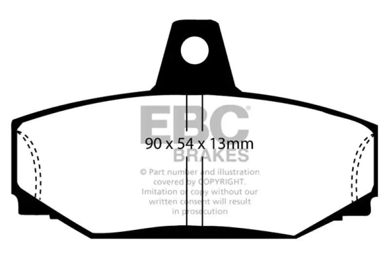 EBC 83-90 Volvo 760 2.3 Turbo (ABS) (Girling) Ultimax2 Rear Brake Pads ebcud391