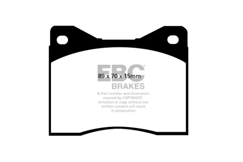 EBC 88-90 Lamborghini Countach 5.2 (Anniversary) Redstuff Rear Brake Pads ebcdp3753-2c