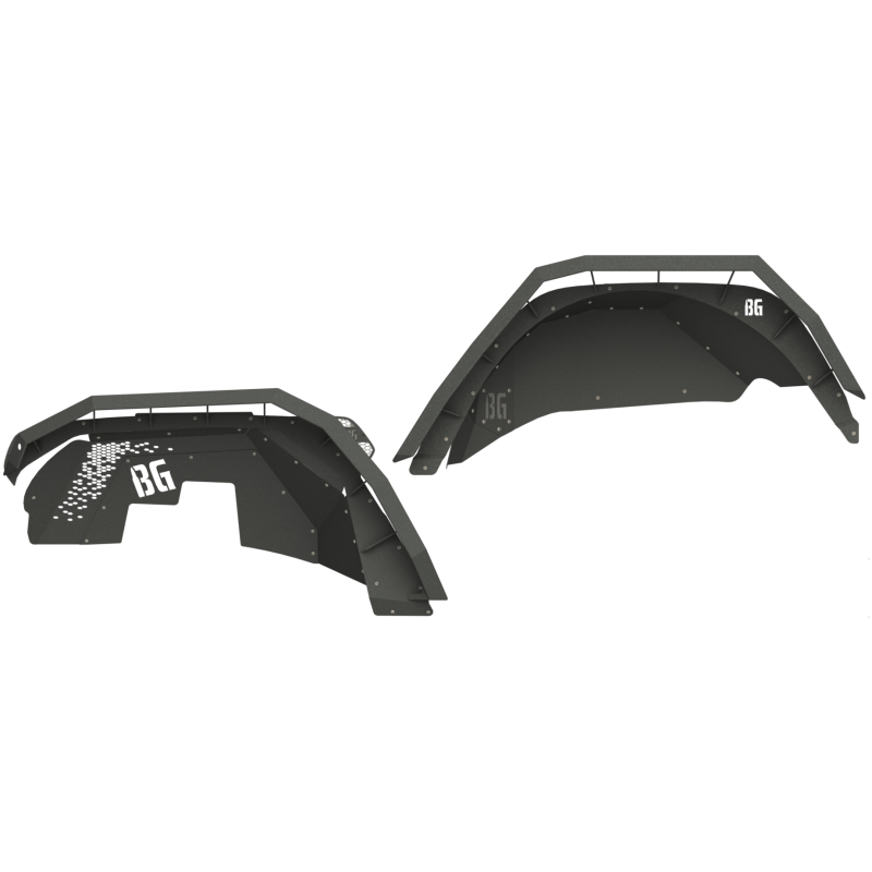 Bodyguard JL Fender System - Narrow Version Front And Rear Liners And Fender Flares Texture Black Powder Coat Model 20075T