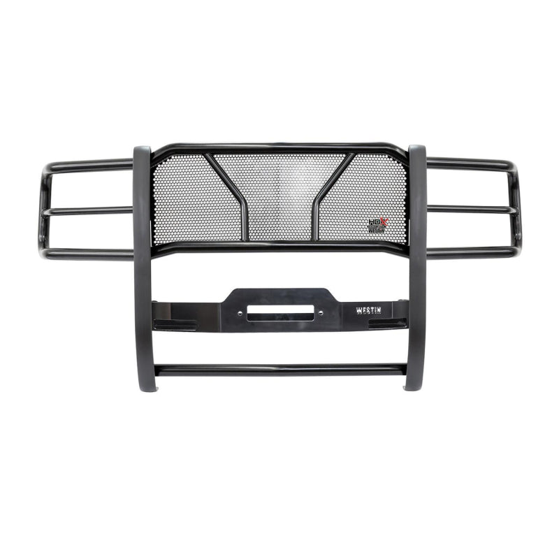 Westin HDX 1-Piece Winch Mount Grille Guard Black Steel Model 57-92275