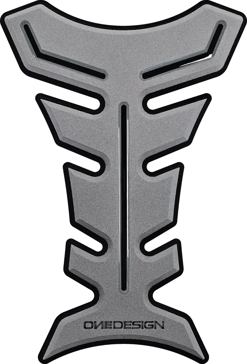 ONE EMBLEMS HDF9G Stylish Black/Gray Motorcycle Tank Protector 623-1163gr