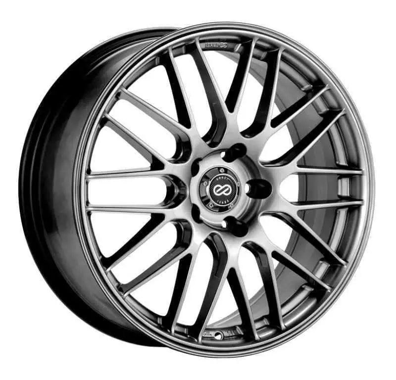 Enkei EKM3 18x8 5x112 Bolt Pattern 45mm Offset 72.6 Bore Dia Performance Hyper Silver Wheel 442-880-4445hs