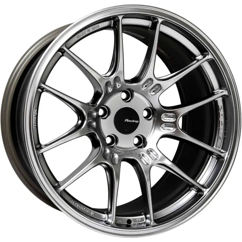 Enkei GTC02 18x9.5 5x120 45mm Offset 72.5mm Bore Hyper Silver Wheel enk534-895-1245hs