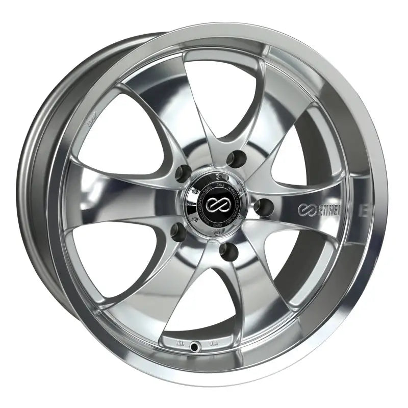 Enkei M6 Universal Truck & SUV 17x8 10mm Offset 5x127 Bolt Pattern 71.6mm Bore Mirror Finish Wheel enk482-780-7310mf