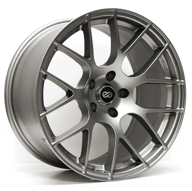Enkei Raijin 18x8 42mm Offset 5x120 Bolt Pattern 72.6 Bore Diamter Gunmetal Wheel 467-880-1242gm