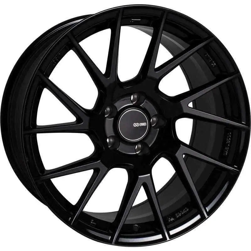 Enkei TM7 18x8.0 5x112 45mm Offset 72.6mm Bore Gloss Black Wheel 507-880-4445bk