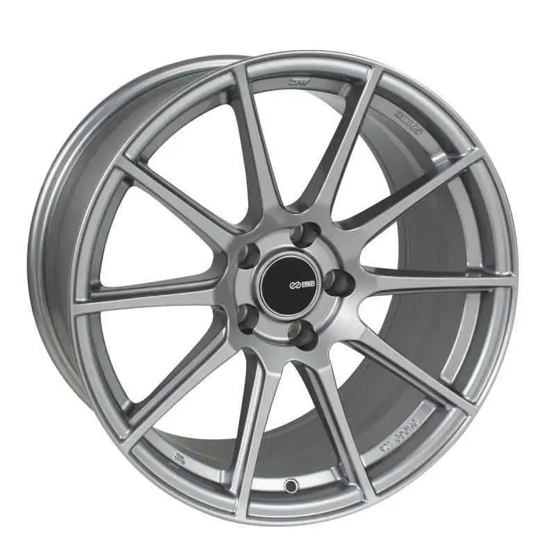 Enkei TS10 18x9.5 35mm Offset 5x114.3 Bolt Pattern 72.6mm Bore Dia Grey Wheel 499-895-6535gr
