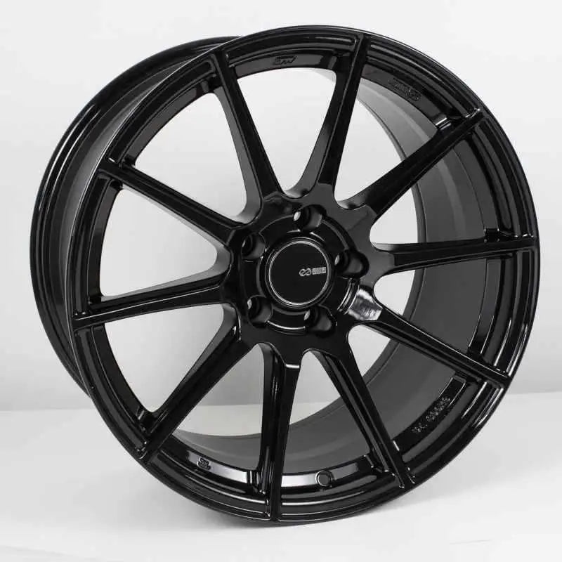 Enkei TS10 18x9.5 35mm Offset 5x114.3 Bolt Pattern 72.6mm Bore Dia Gloss Black Wheel 499-895-6535bk