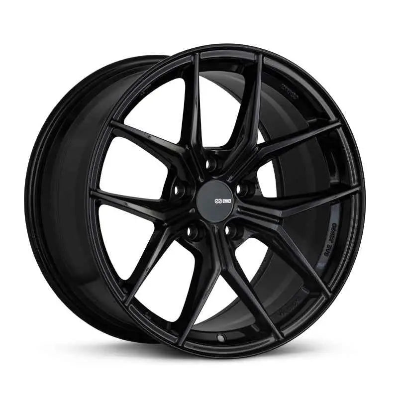 Enkei TSR-X 18x8.5 38mm Offset 5x114.3 BK 72.6mm Bore Gloss Black 529-885-6538bk