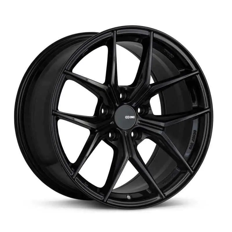 Enkei TSR-X 18x9 38mm Offset 5x114.3 BP Gloss Black Wheel 529-895-6538bk