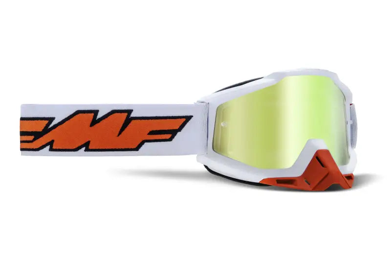 F-50037-00004 Fmf Vision Powerbomb Goggle Rocket White True Gold Lens wps-78-3507