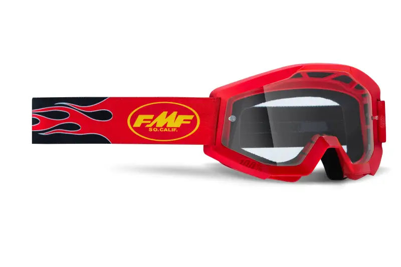 F-50054-00004 Fmf Vision Powercore Youth Goggle Flame Red Clear Lens wps-78-3551