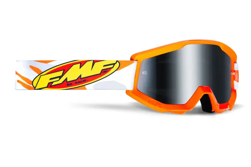 F-50055-00001 Fmf Vision Powercore Youth Goggle Assault Grey Camo Mirror Silver Lens wps-78-3546