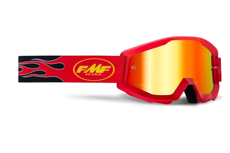 F-50055-00004 Fmf Vision Powercore Youth Goggle Flame Red Mirror Red Lens wps-78-3552