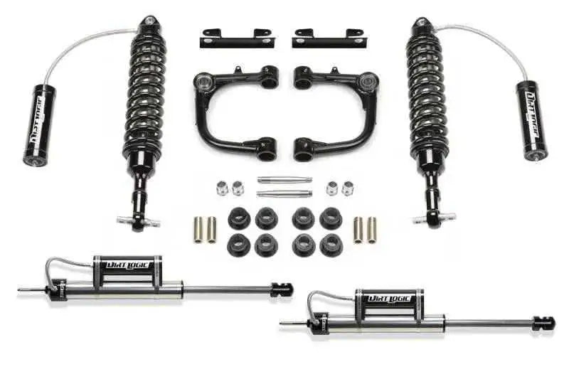 Fabtech 05-14 Toyota Tacoma 2WD/4WD 6 Lug 3in UCA System w/DL 2.5 Resi Coilovers & Rear DL Shocks K7036DL