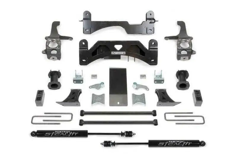 Fabtech 07-15 Toyota Tundra 2WD/4WD 6in Basic System w/Coilover Spacers & Rear Stealth Shocks K7009M