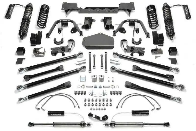 Fabtech 07-18 Jeep JK 4WD 2-Door 5in Crawler System w/DL 2.5 Resi Coilovers & Rear DL 2.25 Shocks K4077DL