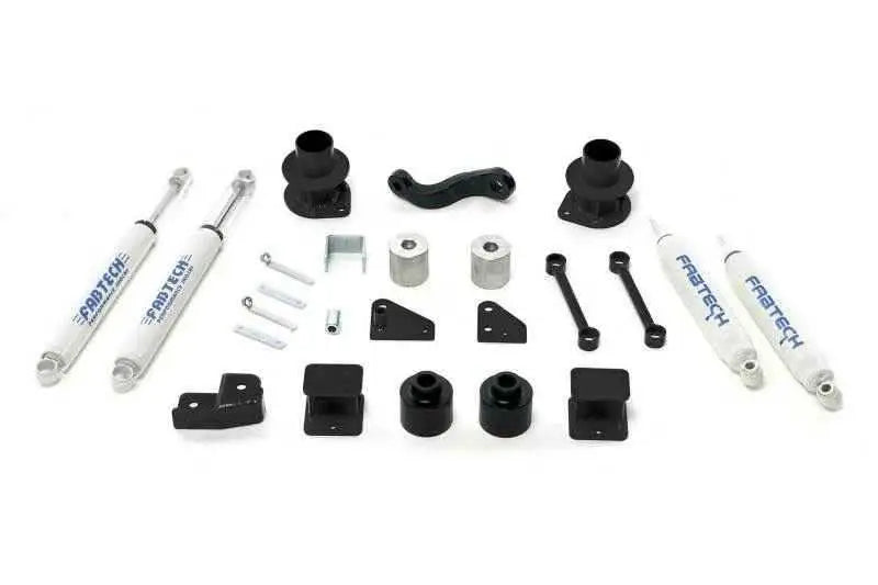 Fabtech 07-18 Jeep JK 4WD 3in Basic System w/Perf. Shocks K4037