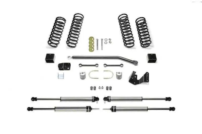 Fabtech 07-18 Jeep JK 4WD 4-Door 3in Sport II System w/DL Shocks K4086DL