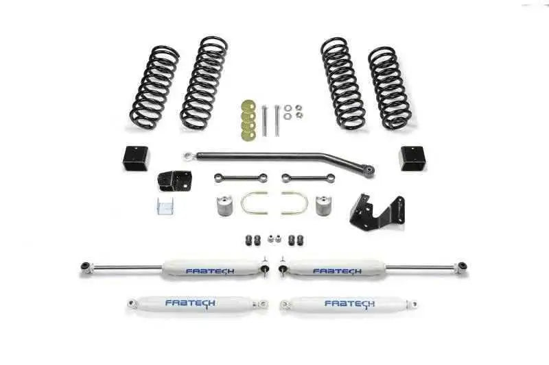 Fabtech 07-18 Jeep JK 4WD 4-Door 3in Sport II System w/Perf. Shocks K4086