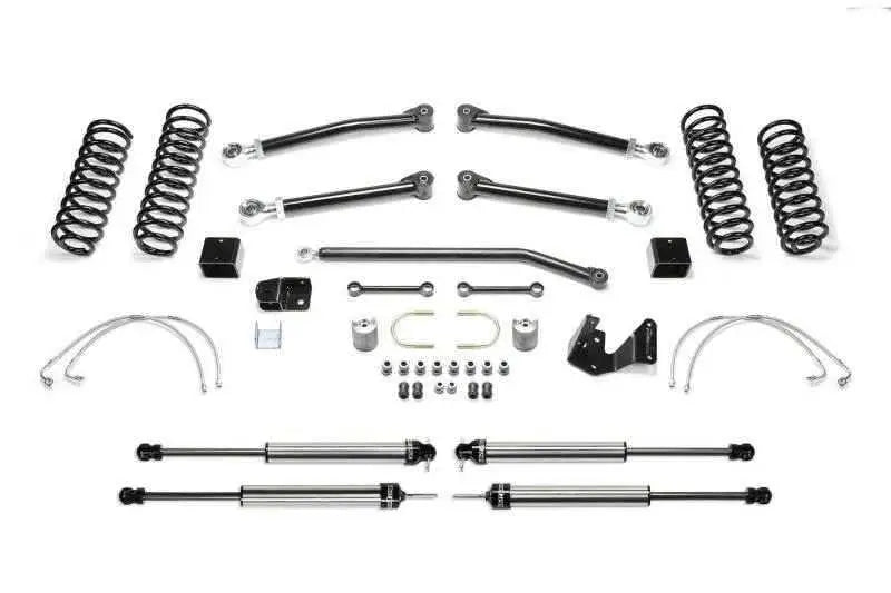 Fabtech 07-18 Jeep JK 4WD 4-Door 3in Trail II System w/DL Shocks K4052DL