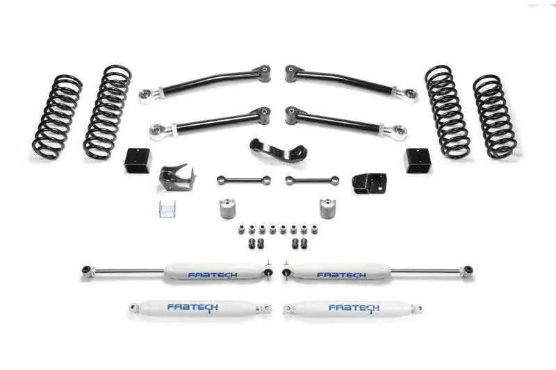 Fabtech 07-18 Jeep JK 4WD 4-Door 3in Trail System w/Perf. Shocks K4090